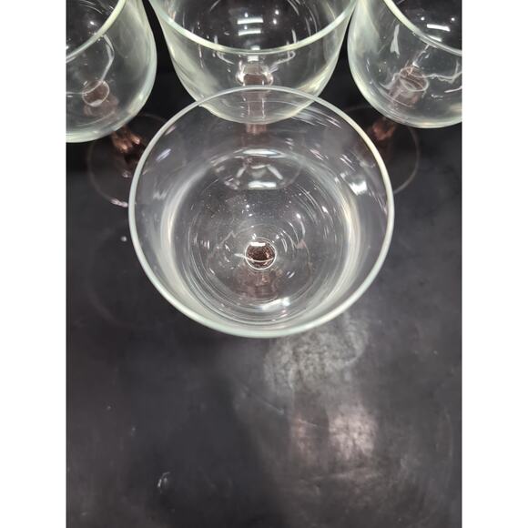 Cristal D'Arques Durand Blush Pink Wine Glasses, French Stemware, Set of 4, 8 Oz - Picture 6 of 9